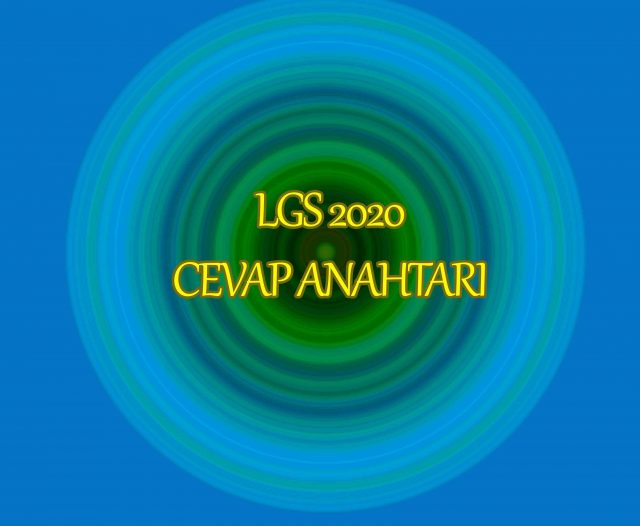 LGS 2020 CEVAP ANAHTARI